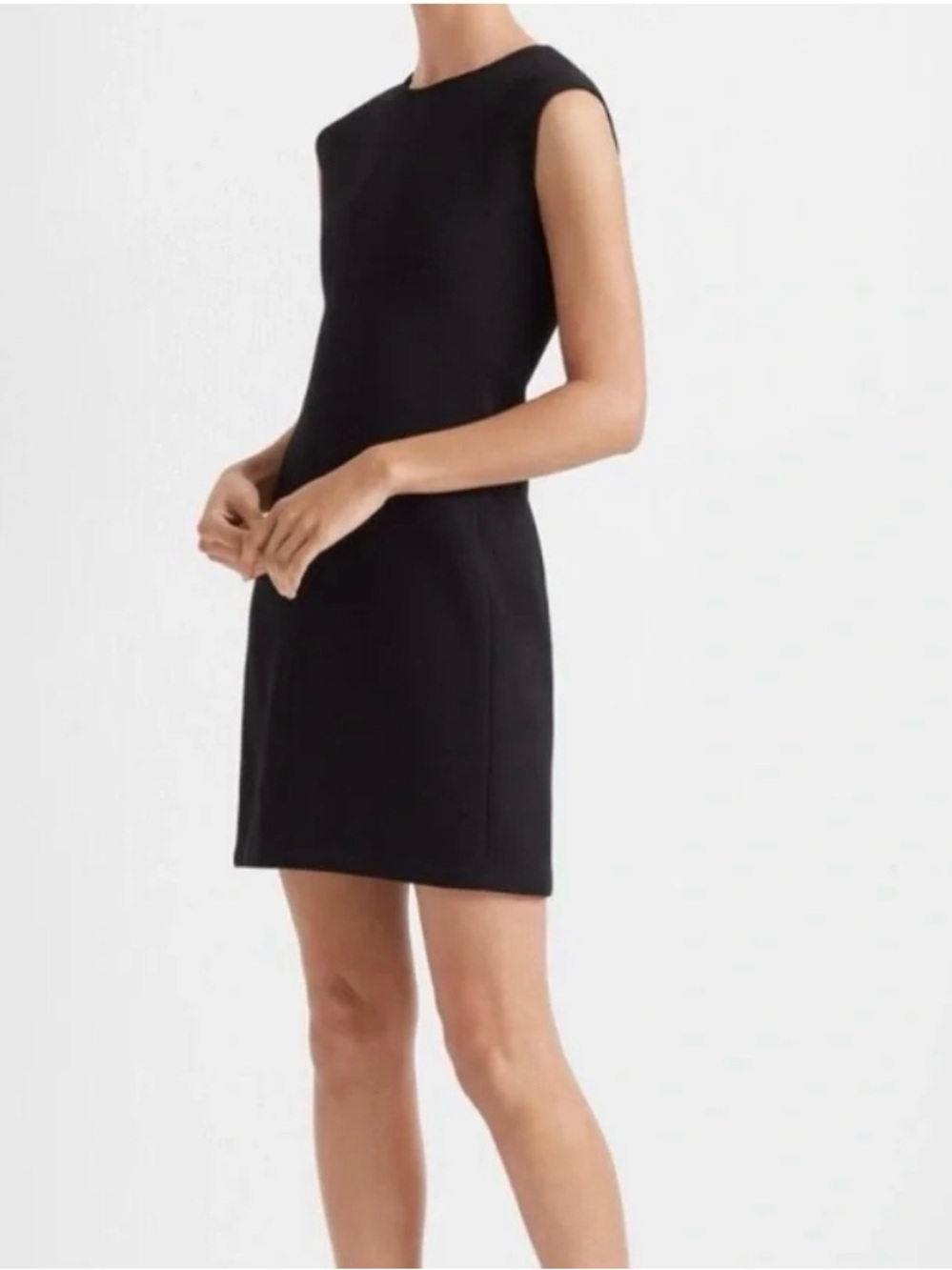 Club Monaco Black Sleeveless Shift Dress